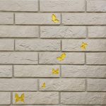 декоративный кирпич brick beige butterfly gold