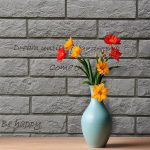 декоративный кирпич Brick antracite tekst в интерьере