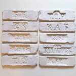 Декоративный кирпич Старый Питер Blanco белого цвета с клемами 18 века