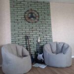 Декоративный кирпич Старый Питер Green зеленый фото в интерьере 3 836x836px