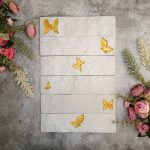 Декоративный кирпич Brick blanco butterfly gold 6pz
