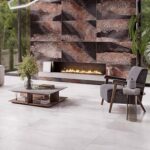 Керамогранит лаппатированный fanal michicgan red lappato фото в интерьере гостиной