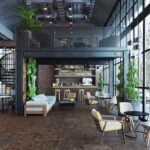 Керамогранит матовый коричневый Fusion fs02 600x600 мм фото в интерьере