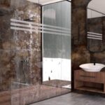 Керамогранит под металл space 1200х600 мм фото в интерьере ванной