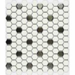 мозаика керамическая белая матовая серебристая babylon-silver-matt