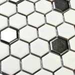 мозаика керамическая белая матовая серебристая babylon-silver-matt фото 2