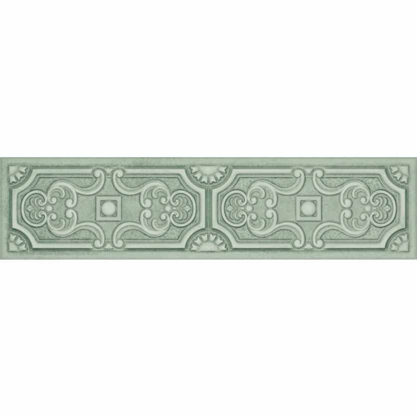 Керамическая плитка зеленая матовая кабанчик Aparici uptown green toki 7.4x29.45