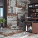 Керамогранит серый под камень lava 1200х600 мм фото в интерьере