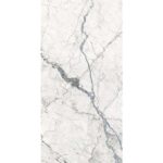 Белый лаппатированный керамогранит под мрамор с серыми прожилками Fanal Windsor sshine 1200x600 мм