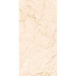 Глянцевый бежевый песочный индийский керамогранит с рисунком мрамора для пола и стен rosalia glossy 60х120 см