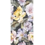 Керамогранит со стыкующимся рисунком цветов kilim silver decor 60x120 см