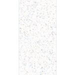 Матовый белый керамогранит с рисунком белого терраццо производства Индия muria cherry fusion 60х120см