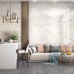 Полированный индийский керамогранит под мрамор ice land glossy 600х1200 мм фото в интерьере
