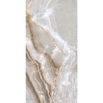 полированный индийский керамогранит с рисунком под бежевый мрамор оникс для пола и стен lord onyx polished 600х1200 мм