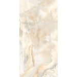 Полированный индийский керамогранит с рисунком под мрамор оникс бежевого цвета takora onix beige polished 600х1200мм