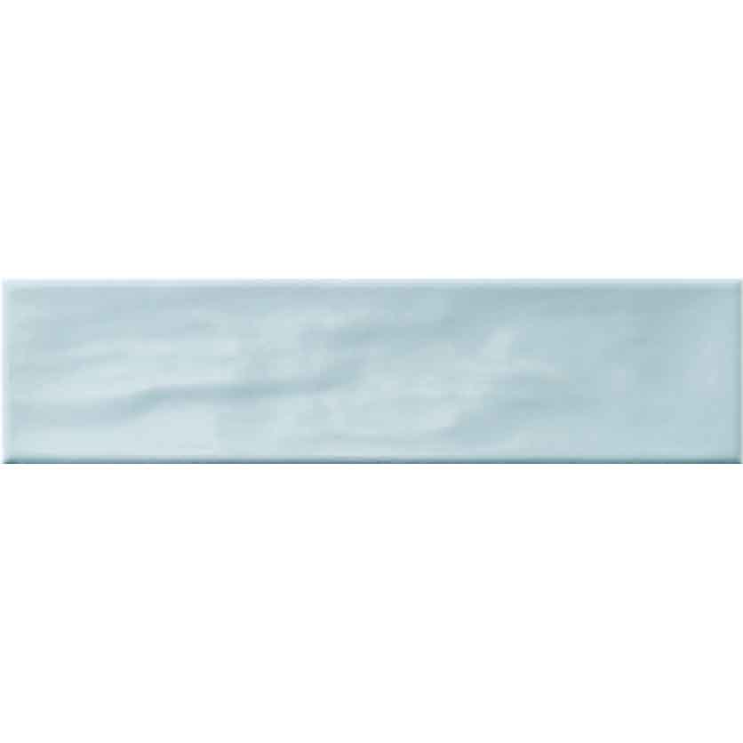 Керамическая плитка настенная глянцевая кабанчик Pamesa mayolica celeste 7.5x30 см