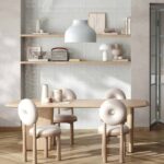 Керамическая плитка настенная глянцевая кабанчик Pamesa mayolica perla 7.5x30 см фото в интерьере