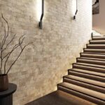 Клинкерная плитка под кирпич колорадо-3 6,5х24,5 см бежевого цвета фото в интерьере