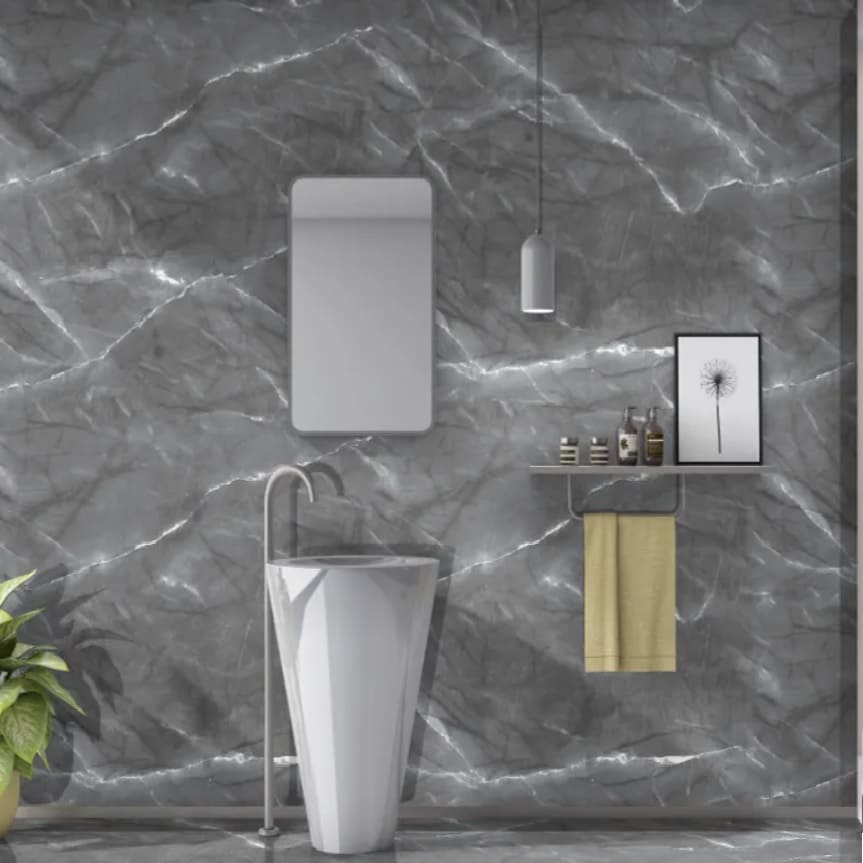 керамогранит armany grey carving в интерьере