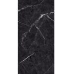 Черный глянцевый керамогранит под мрамор emola black gloss 1200x600 мм
