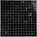 мозаика из черного мрамора persia 20 pol 305x305