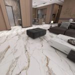 керамогранит с золотом UKw003 в интерьере фото