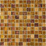 марроканская золотая мозаика на сетке из стекла и керамики mozaika-morocco-gold-300x300 мм чип 23х23мм