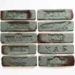 Декоративный фасадный кирпич Старый Питер green клеймо