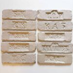 Декоративный кирпич Старый Питер Beige бежевого песочного цвета с клемами 18 века