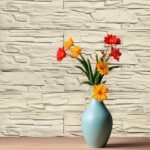 Гипсовый камень Альпы crema фото в интерьере 863x863px