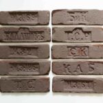 Гипсовый кирпич Старый Питер chocolate клеймо