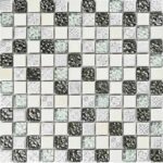 Белая керамическая мозаика Bali 300x300 мм чип 23х23 мм