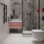 Керамогранит под паркет елочкой Hardwood light фото в интерьере