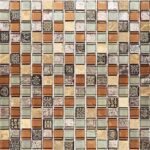 Мозаика стеклянная fantasy 306x306 мм на сетке с чипами 20х20 мм