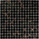 Стеклянная коричневая мозаика на сетке Arabika 327х327 см чип 20x20 мм