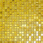 Зеркальная мозаика золотая HT130 300x300 мм чип 15х15мм