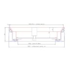 схема люка Барьер Чертеж 55 мм