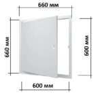 Стальной люк магнитный с ручкой ЛТ6060Мп 60х60см бренд Evecs