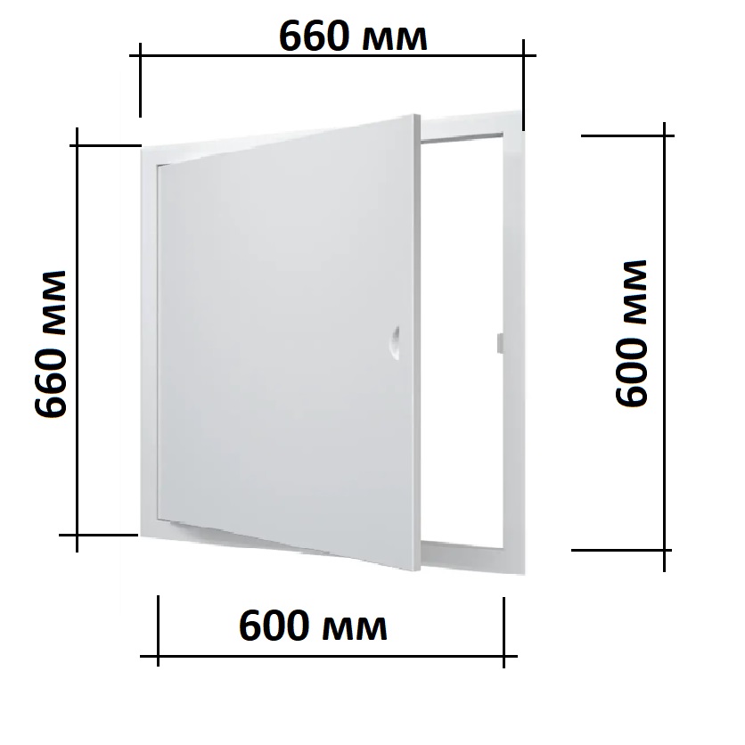 Стальной люк магнитный с ручкой ЛТ6060Мп 60х60см бренд Evecs