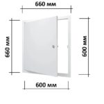 Стальной люк магнитный с замком ЛТ6060Мз 60х60см бренд Evecs