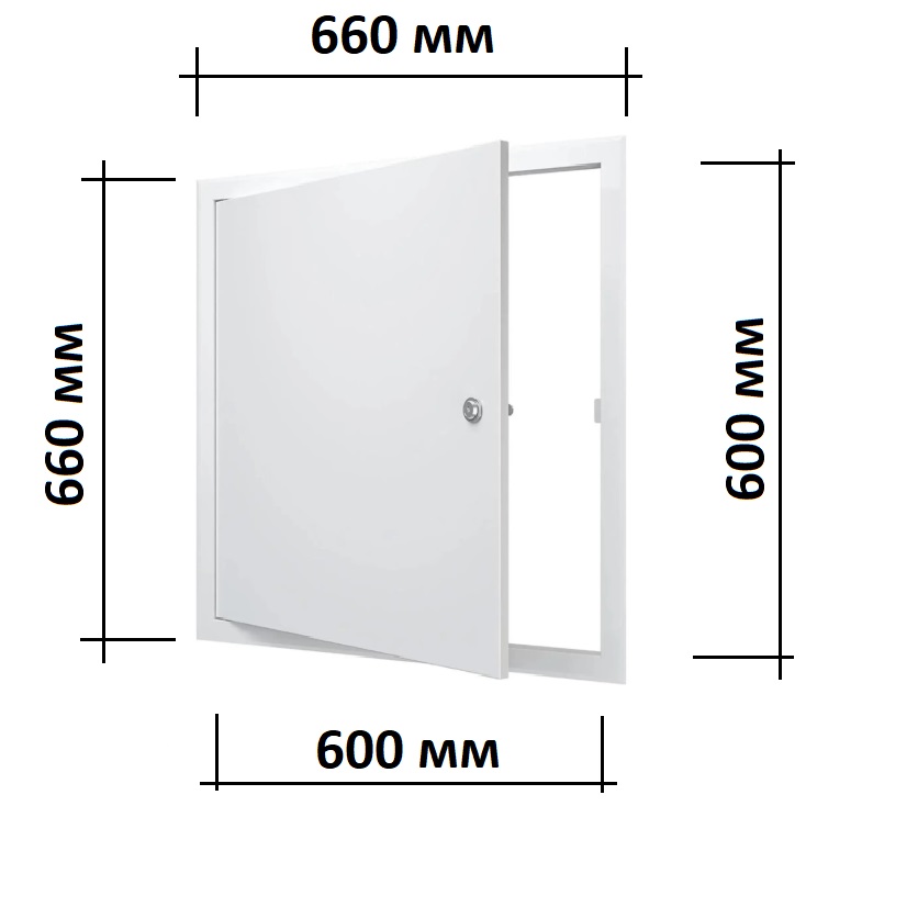 Стальной люк магнитный с замком ЛТ6060Мз 60х60см бренд Evecs