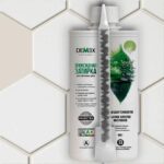 demex затирка цвет кремовый 002 туба 400гр с плиткой