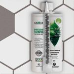 demex затирка цвет темный тауп 106 туба 400гр с плиткой