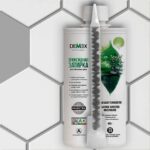demex затирка цвет теплый серый 104 туба 400гр с плиткой