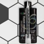 Эпоксидная затирка Demex галечный 309 с плиткой