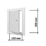 Люк ревизионный 15х20мм Л1520Р с размерами