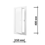 Люк ревизионный 15х40 см ЛТ1540МП белого цвета с размерами