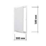 Люк ревизионный 30х50 см стальной ЛТ3050МП размеры