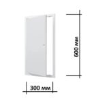 Люк ревизионный 30х60 см пластиковый Л3060Р белый с размерами