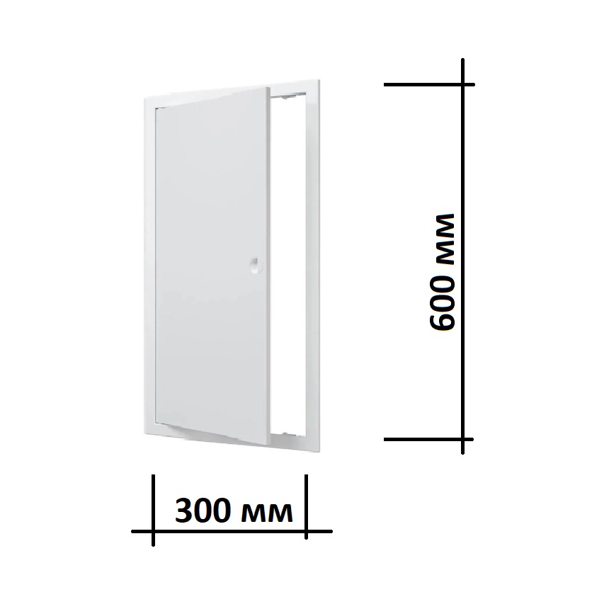 Люк ревизионный 30х60 см пластиковый Л3060Р белый с размерами